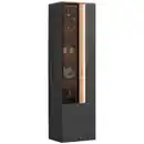 Bild 1 von Dieter Knoll Hängevitrine, Anthrazit, Eiche, Glas, furniert, 3 Fächer, 45x165x36 cm, Beimöbel erhältlich, in verschiedenen Holzdekoren erhältlich, Wohnzimmer, Wohnwände, Vitrinenschränke