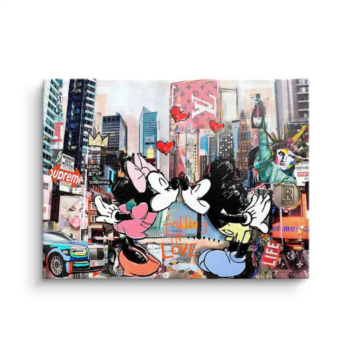 Bild 1 von Kunstdruck Kiss in New York, Bilder und Zubehör, Wandbilder, Kunstdrucke