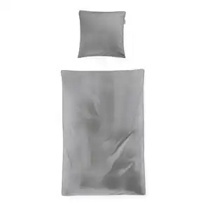 Irisette Bettwäsche, Grau, Textil, Streifen, 155x200 cm, pflegeleicht, hautfreundlich, bügelleicht, weiche und anschmiegsame Oberfläche, Schlaftextilien, Bettwäsche, Bettwäsche, Satin-Bettwäsch