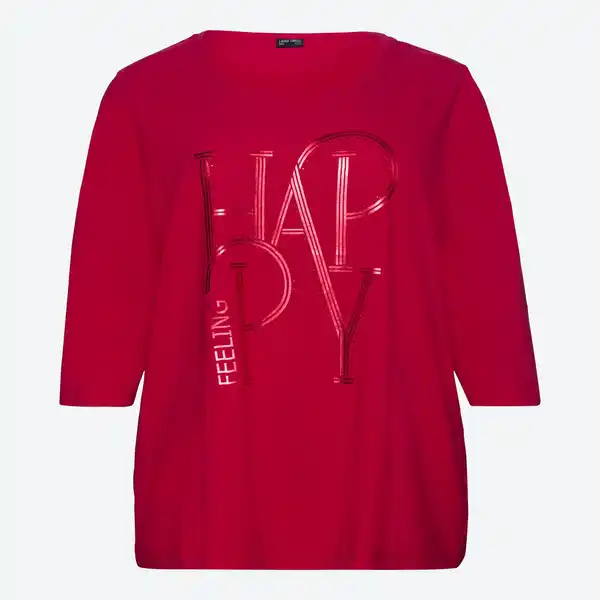 Bild 3 von Damen-Langarmshirt mit Frontaufdruck, große Größen