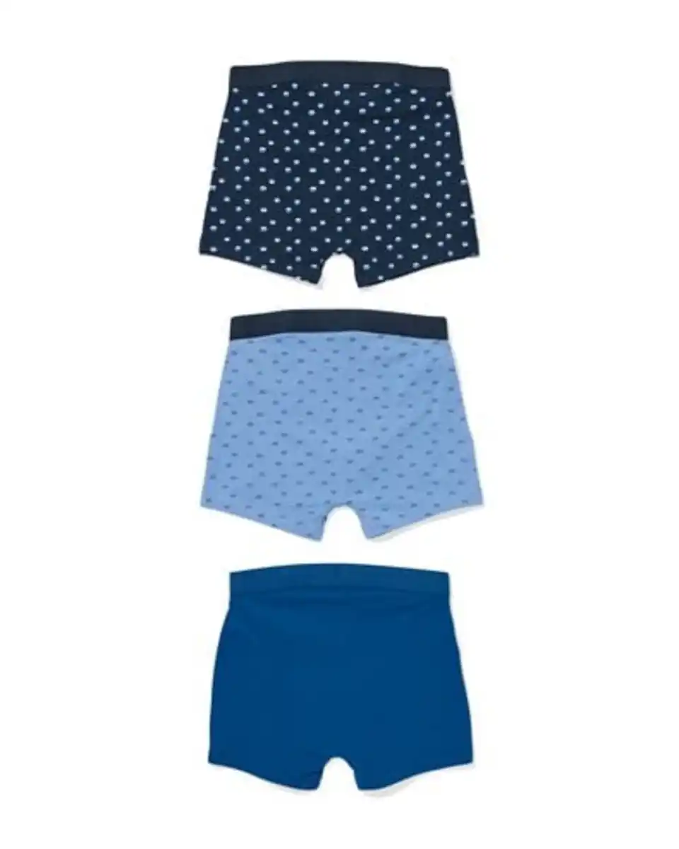 Bild 2 von Kinder-Boxershorts Grafikdesign – 3 Stück blau