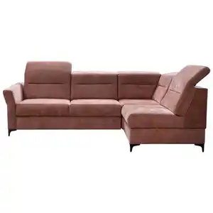 Stylife Ecksofa, Terracotta, Textil, 4-Sitzer, Ottomane rechts, L-Form, 272x177 cm, Stoffauswahl, Wohnzimmer, Sofas & Couches, Wohnlandschaften, Ecksofas