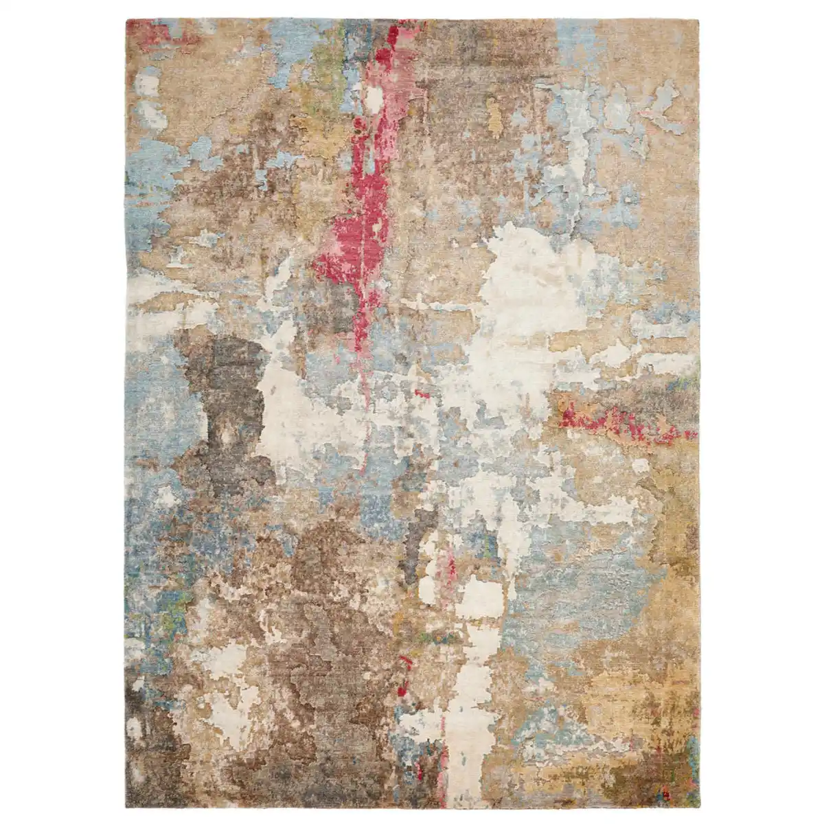 Bild 1 von Cazaris Orientteppich, Mehrfarbig, Textil, Abstraktes, rechteckig, 170x240 cm, Handmade in India, für Fußbodenheizung geeignet, Teppiche & Böden, Teppiche, Orientteppiche