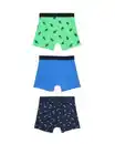 Bild 4 von Kinder-Boxershorts aus Baumwollstretch – 3 Stück blau