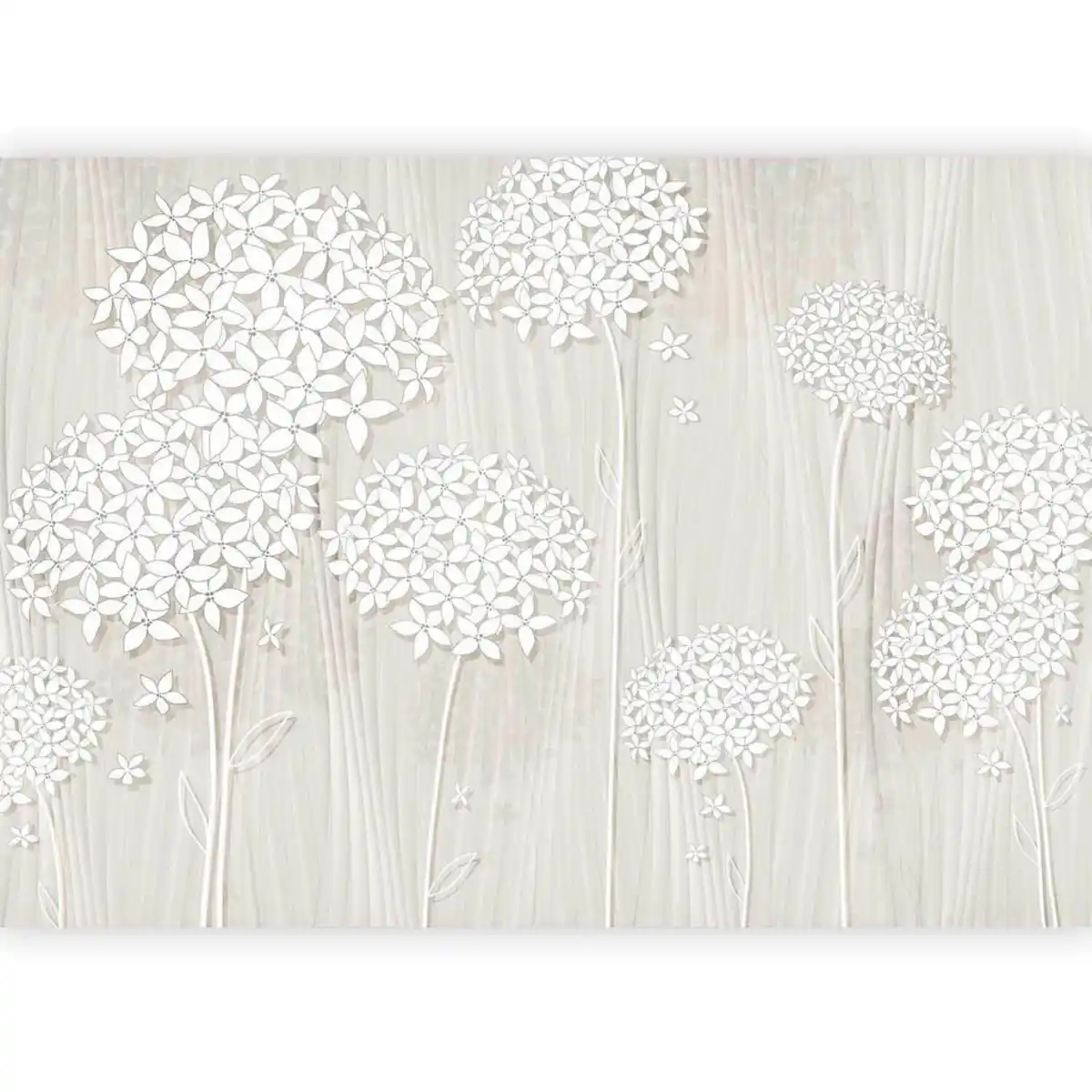 Bild 1 von artgeist Fototapete, Weiß, Beige, Textil, Blume, 250x175 cm, CE, Tapeten & Wandverkleidungen, Fototapeten