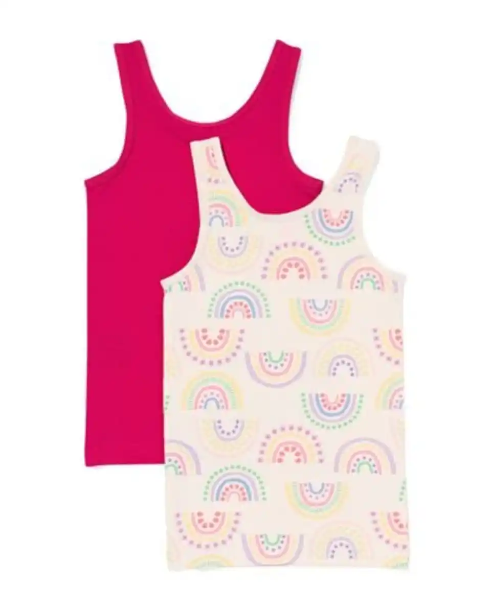 Bild 4 von Kinderunterhemden Regenbogen – 2 Stück bunt