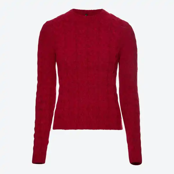 Bild 3 von Damen-Pullover mit Zopfstrickmuster