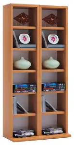 CD-Regal Milano in Buchefarbe, B: 42 cm, Buchefarben