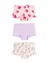 Bild 1 von Kinder-Boxershorts Kirschen – 3 Stück rosa