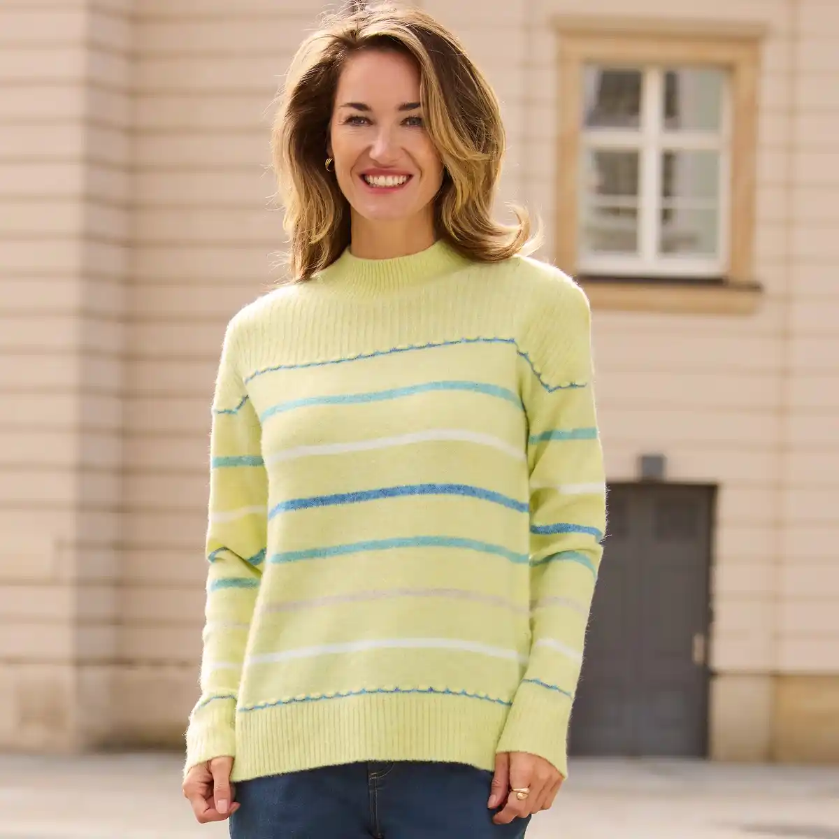 Bild 1 von Damen-Pullover mit Streifendesign