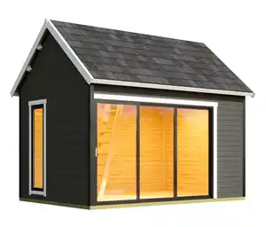 Weka Designhaus mit Schlafboden »M445A«, 44 cm Wandstärke