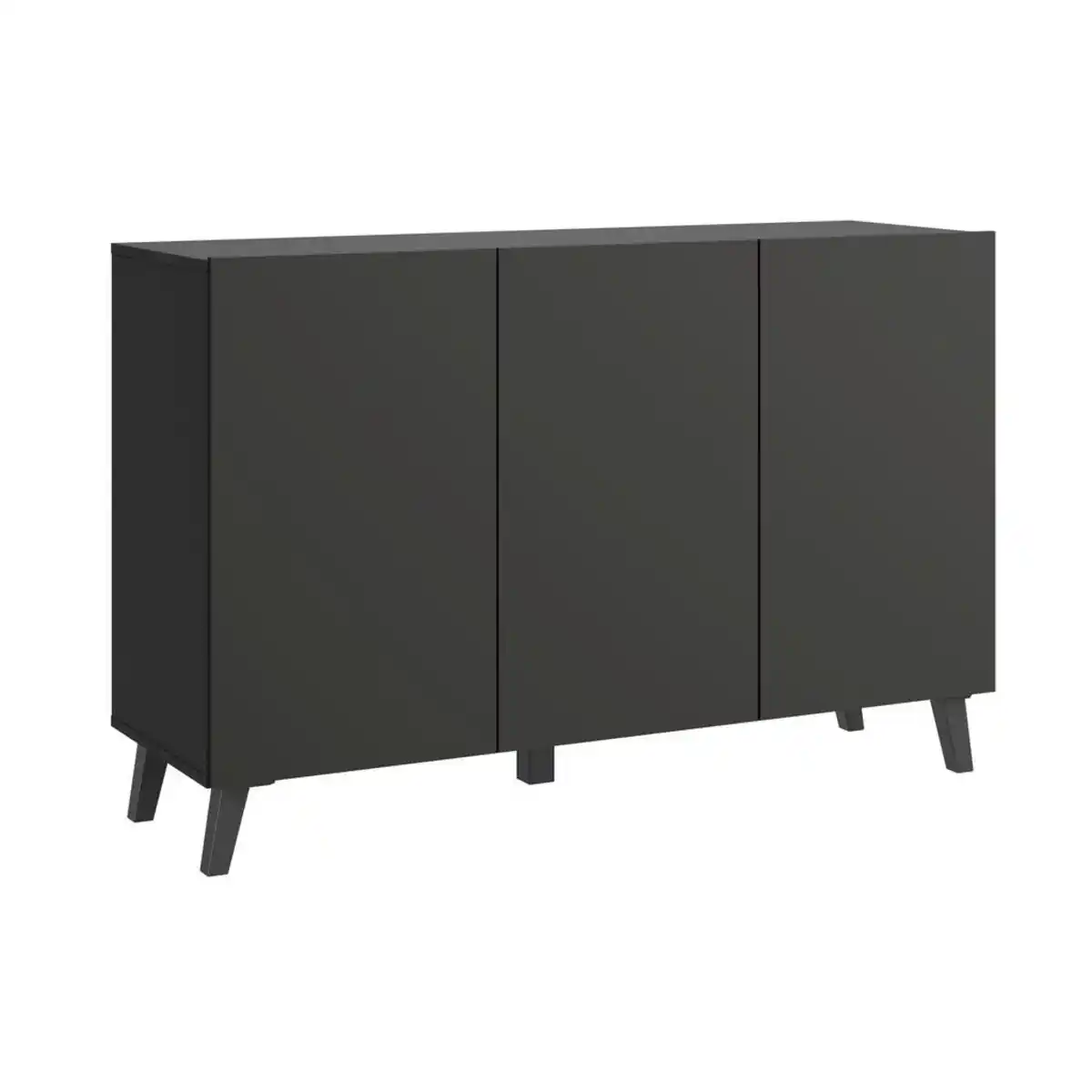 Bild 1 von Livetastic Sideboard, Schwarz, Holzwerkstoff, 6 Fächer, 120x76x39 cm, Fsc, stehend, Wohnzimmer, Kommoden & Sideboards, Sideboards
