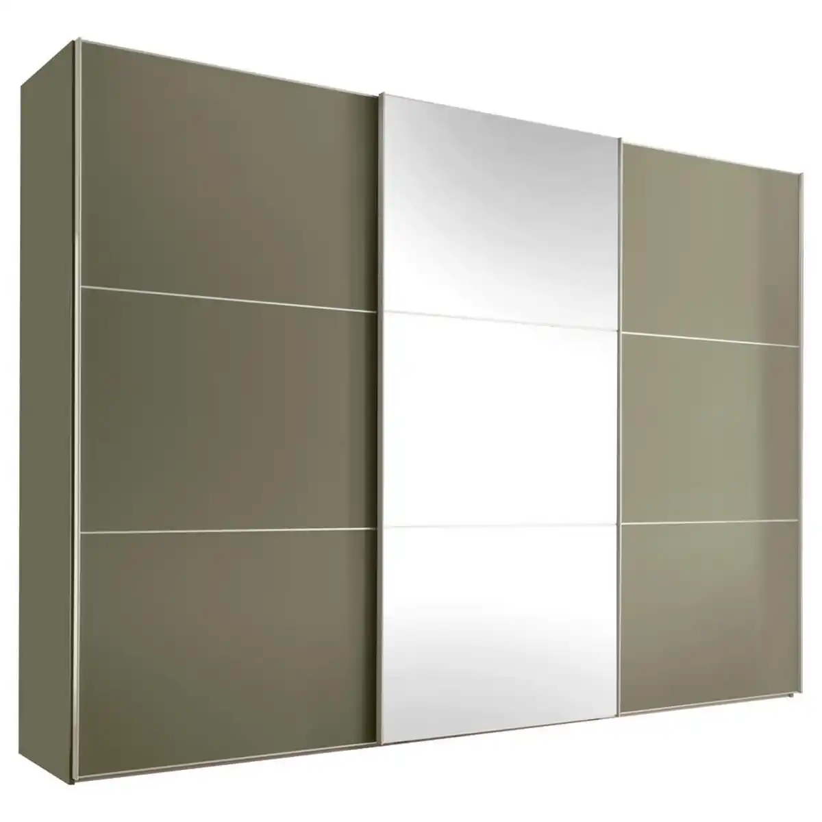 Bild 1 von Moderano Schwebetürenschrank, Salbeigrün, Metall, 10 Fächer, 2 Schublade(n) Schubladen, 249x222x68 cm, Goldenes M, BQ - Bündnis für Qualität, Made in Germany, Typenauswahl, Beimöbel erhältlic