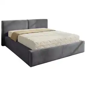 Chameo Polsterbett, Anthrazit, Holz, Metall, Kiefer, 160x200 cm, Bettkasten, Lattenrost, gepolstertes Kopfteil, Stoffauswahl, in verschiedenen Größen erhältlich, Schlafzimmer, Betten, Polsterbette