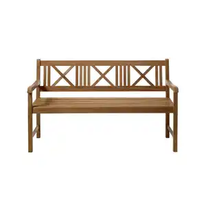 Gartenbank Holz Rosenborg Teak 3er-Sitzer, Naturfarben