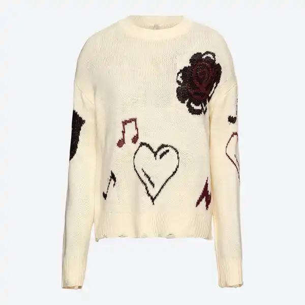 Bild 3 von Damen-Strickpullover mit Destroyed-Effekt