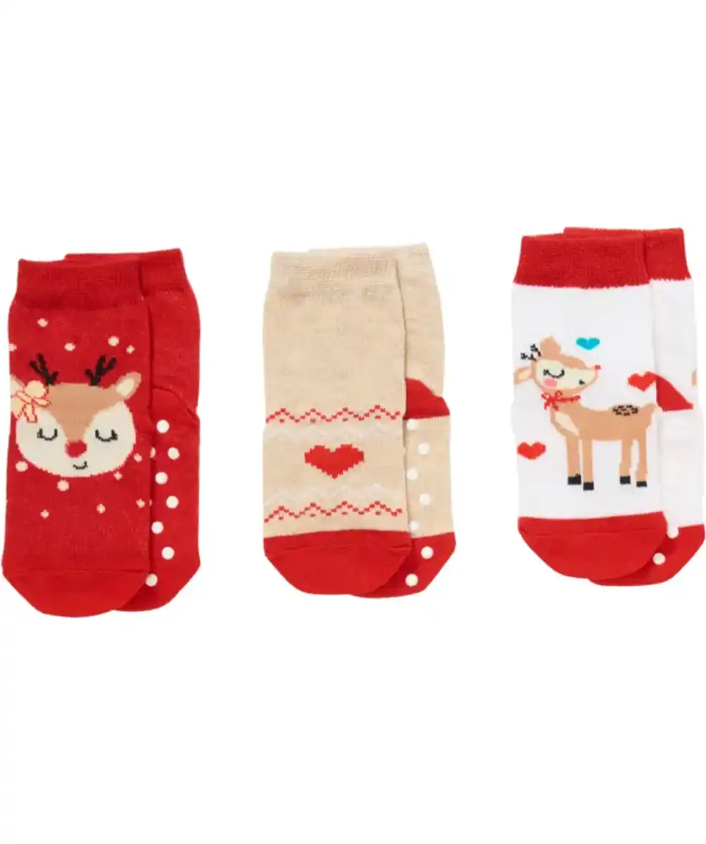 Bild 1 von Socken, weiß/rot