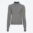 Bild 1 von Damen-Feinstrickpullover mit Rüschen am Kragen