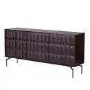 Bild 1 von Livetastic Sideboard, Nussbaum, Holz, Akazie, massiv, 3 Fächer, 160x76x40 cm, Holzmöbel, Kleinmöbel Holz, Holzkommoden, Sideboards Holz