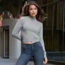 Bild 1 von Damen-Pullover mit Stehkragen