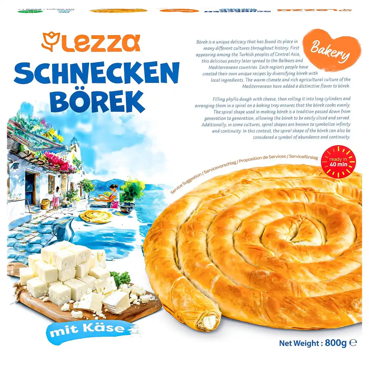 Bild 1 von LEZZA Börek-Schnecke, 800-g-Packg.