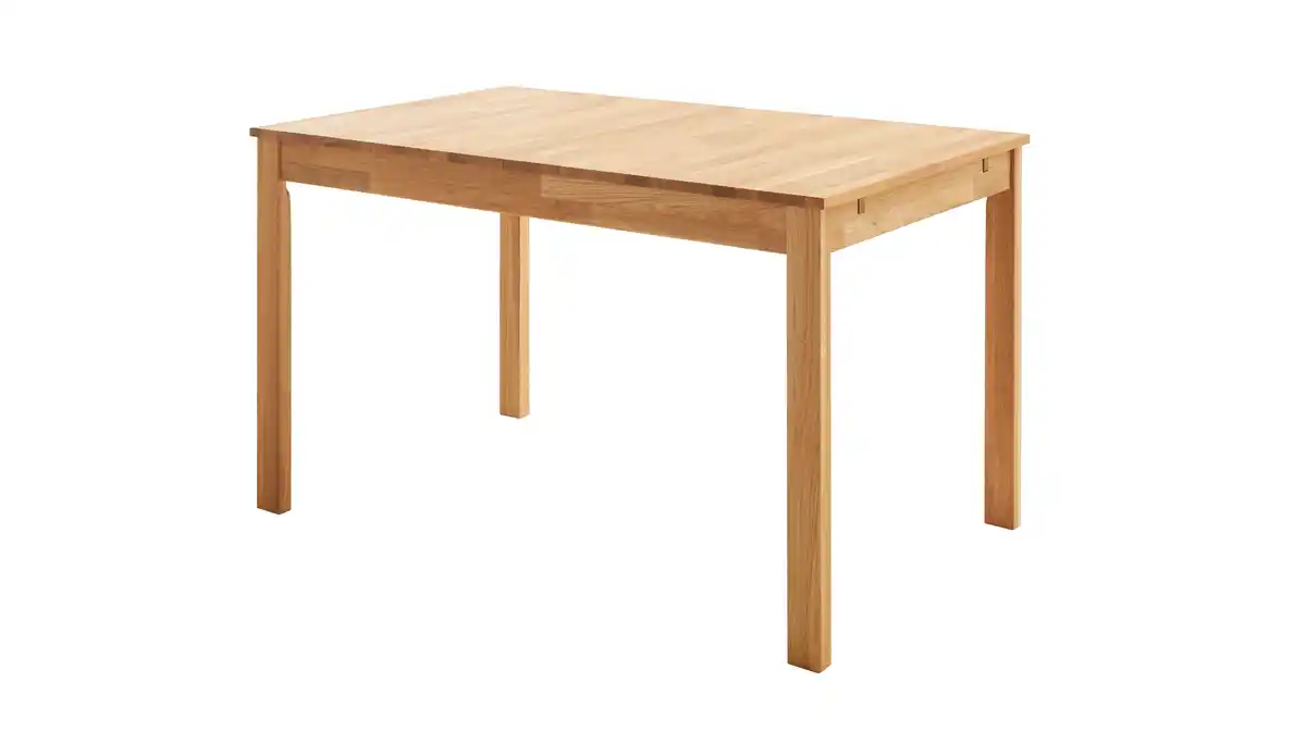 Bild 1 von Esstisch 125 cm ausziehbar 165 cm Wildeiche massiv geölt - BASCO
