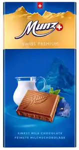 MUNZ Schweizer Premium-Schokolade, 100-g-Tafel