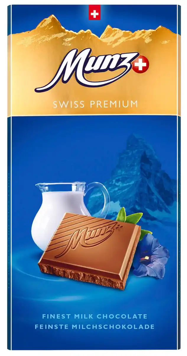 Bild 1 von MUNZ Schweizer Premium-Schokolade, 100-g-Tafel