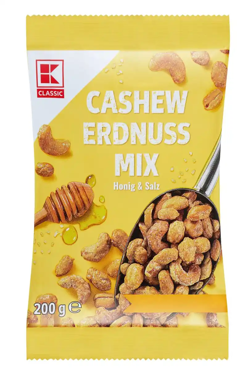 Bild 1 von K-CLASSIC Cashew-Erdnuss-Mix, 200-g-Packg.