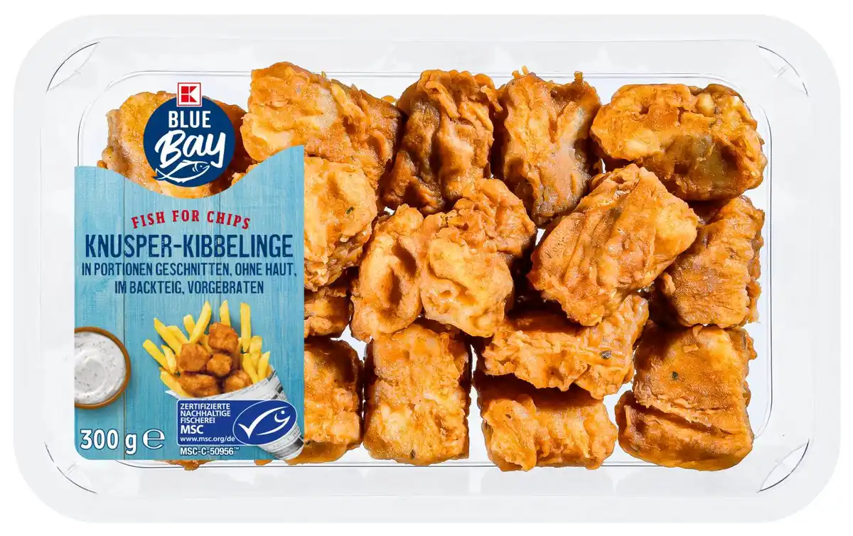 Bild 1 von K-BLUE BAY Knusper-Kibbelinge, 300-g-Packg.
