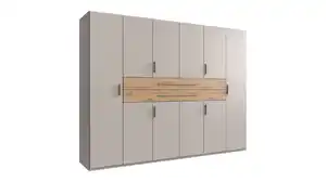 Kleiderschrank beige Artisan Eiche 270 cm 10-türig - DIGIT