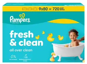 PAMPERS Feuchttücher, 9 x 80-St.-Packg.