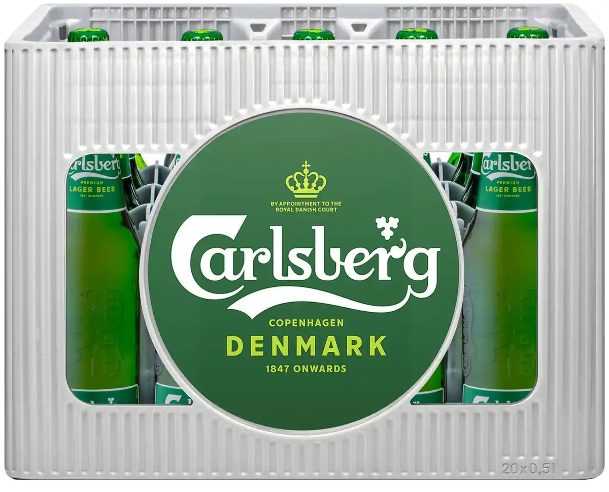 Bild 1 von CARLSBERG Premium Lager Beer, Ka. 20 x 0,5-l-Fl.