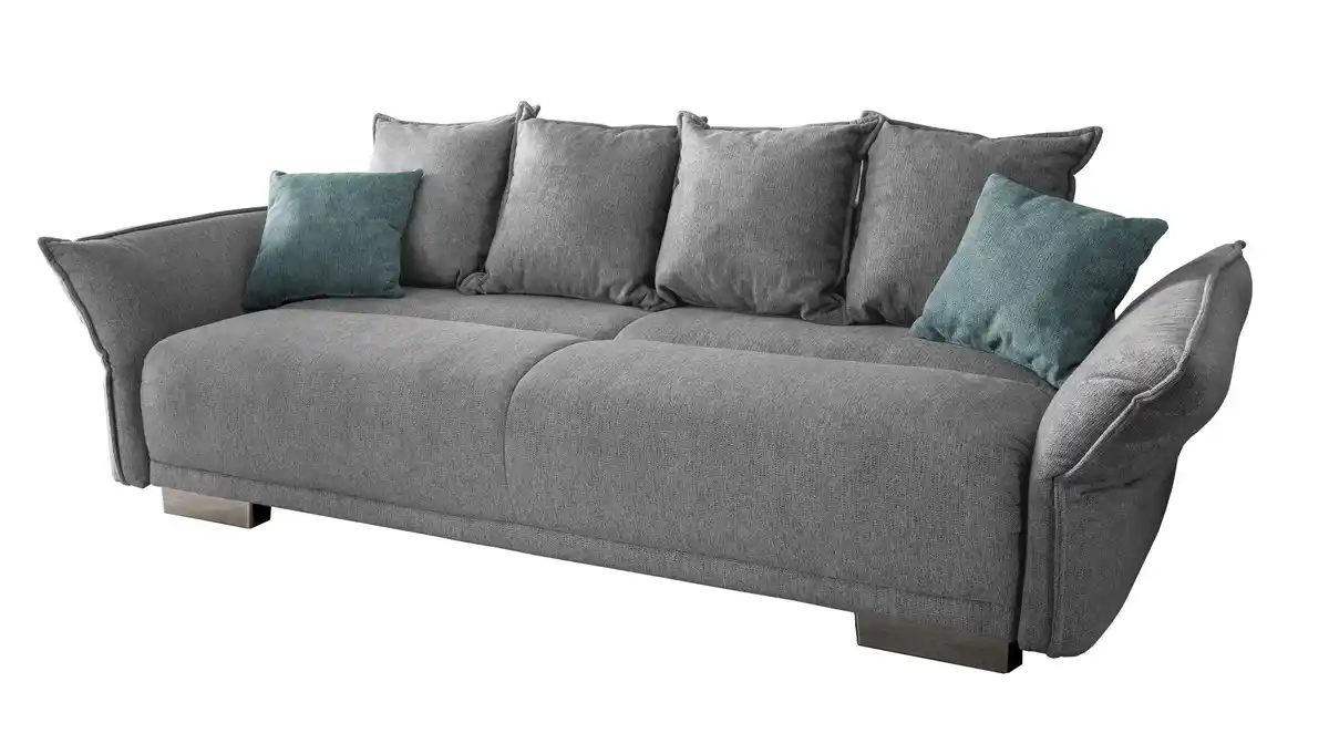 Bild 1 von Big Sofa mit Schlaffunktion grau 242 cm - PERA
