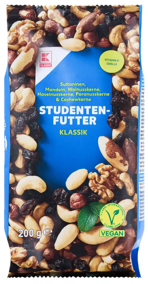Bild 1 von K-CLASSIC Studentenfutter, 200-g-Packg.