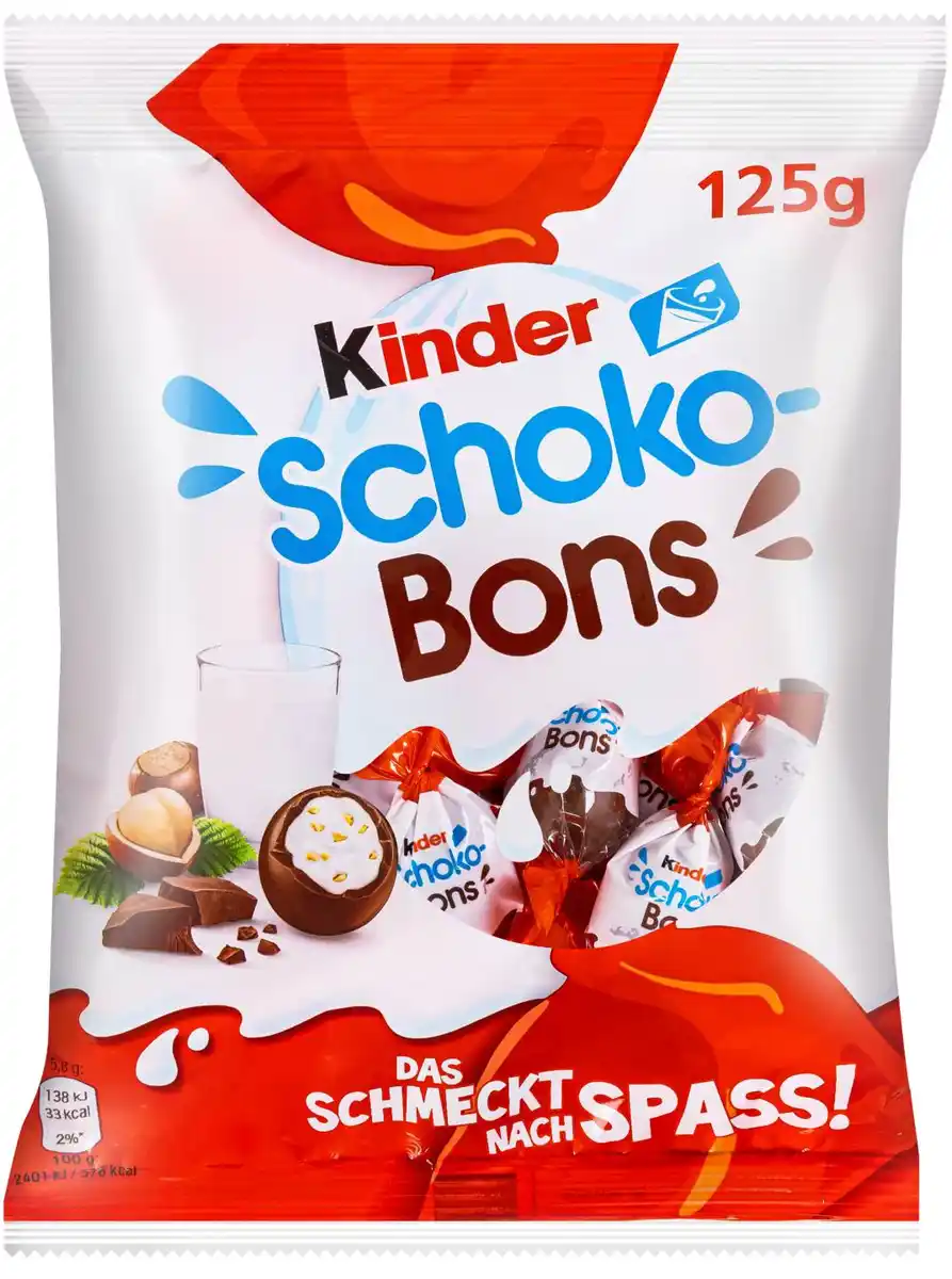 Bild 1 von KINDER Schoko-Bons, 125-g-Beutel