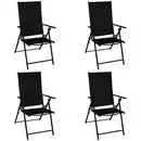 Bild 1 von Klappsessel 4er-Set aus Stahl, anthrazit