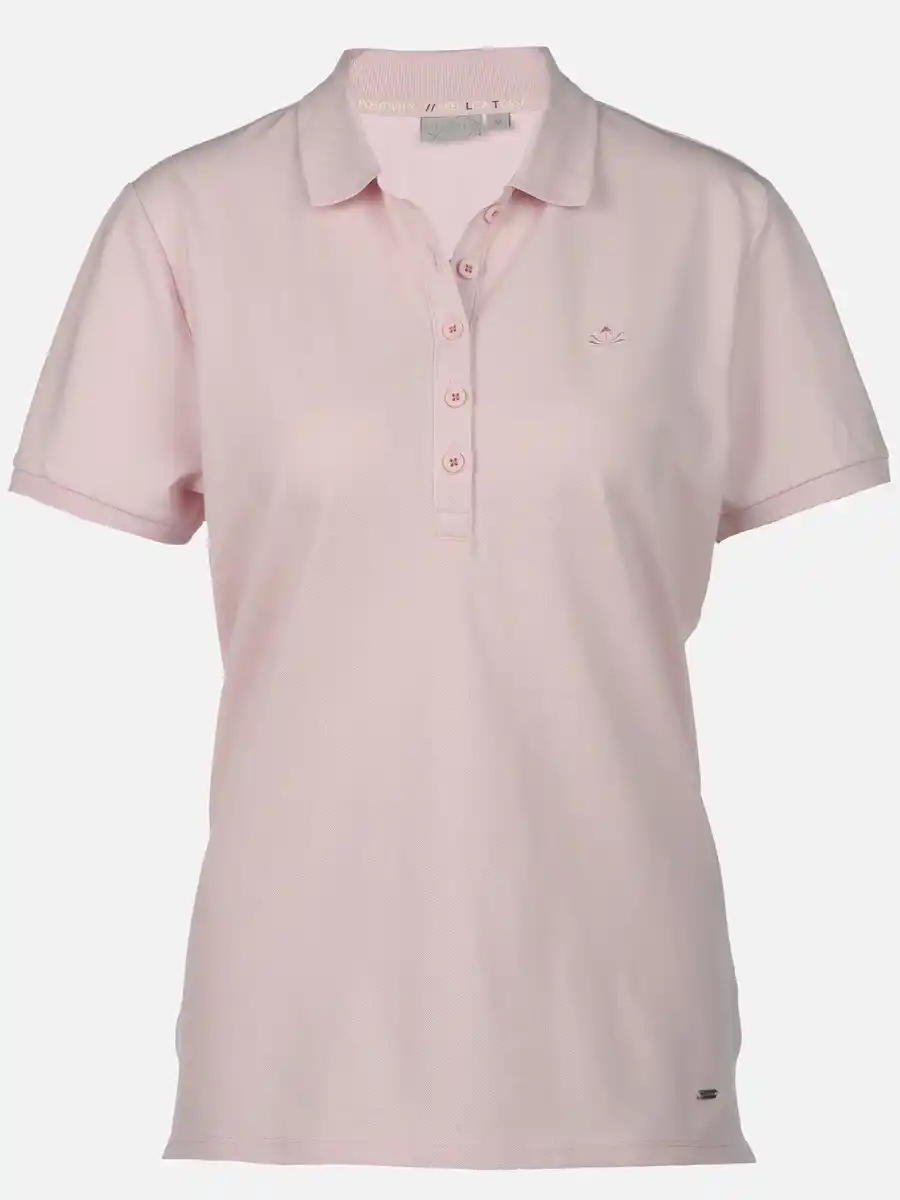 Bild 1 von Damen Poloshirt mit Stickerei Rosa