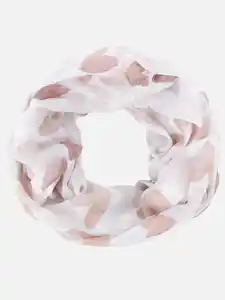 Damen Loop mit Druck Beige