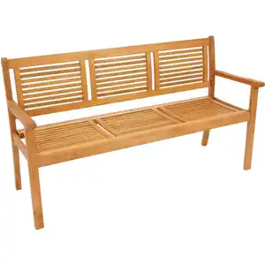 Gartenbank 3-Sitzer aus Eukalyptusholz, geölte Oberfläche