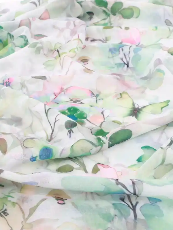 Bild 2 von Damen Loop mit Blütenprint Oliv