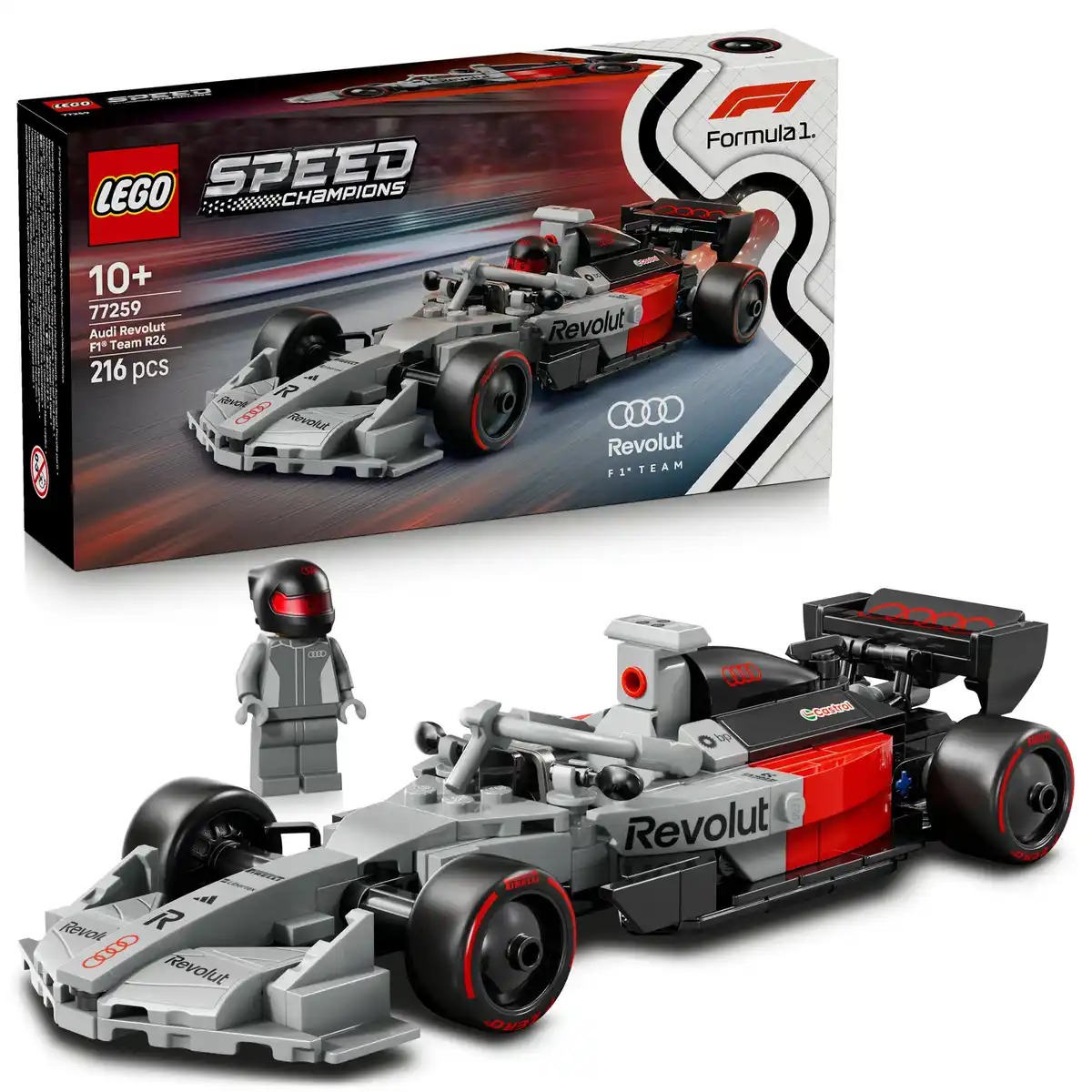 Bild 1 von LEGO Speed Champions 77259 Audi Revolut F1 Team R26 Rennwagen, Minifigur, 1 Stk