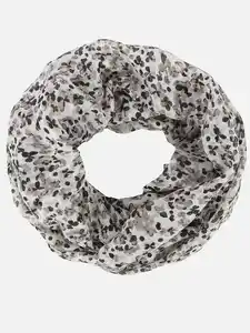 Damen Loop mit Minimalprint Oliv