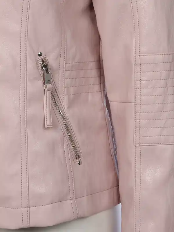 Bild 4 von Damen Kunstlederjacke Rosa