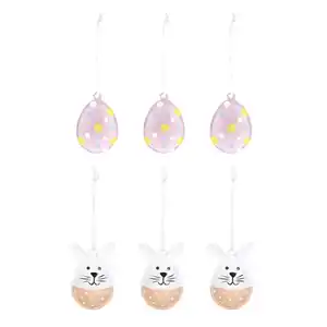 Ostereier aus Metall 6er-Set