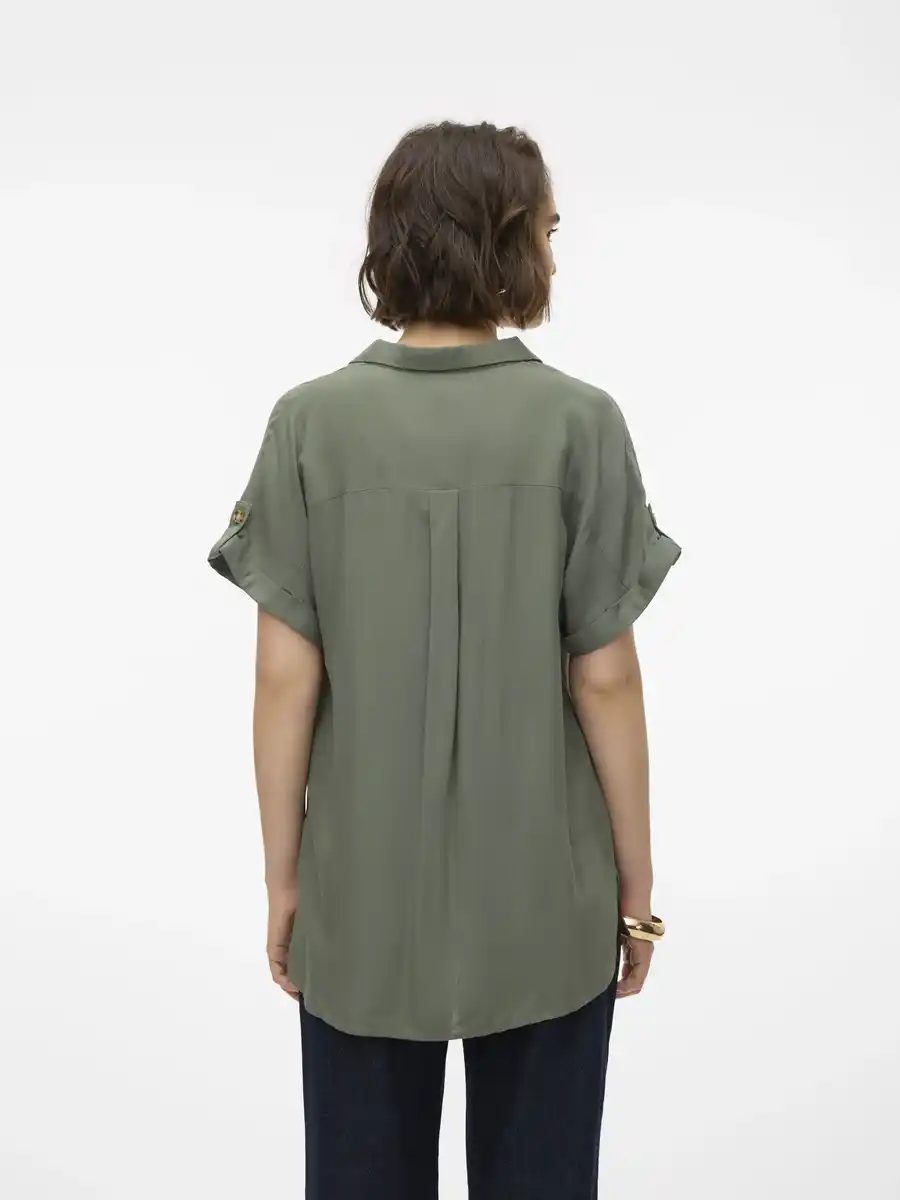 Bild 1 von Vero Moda VMBUMPY S/S SHIRT WVN Kurzarmbluse Grün