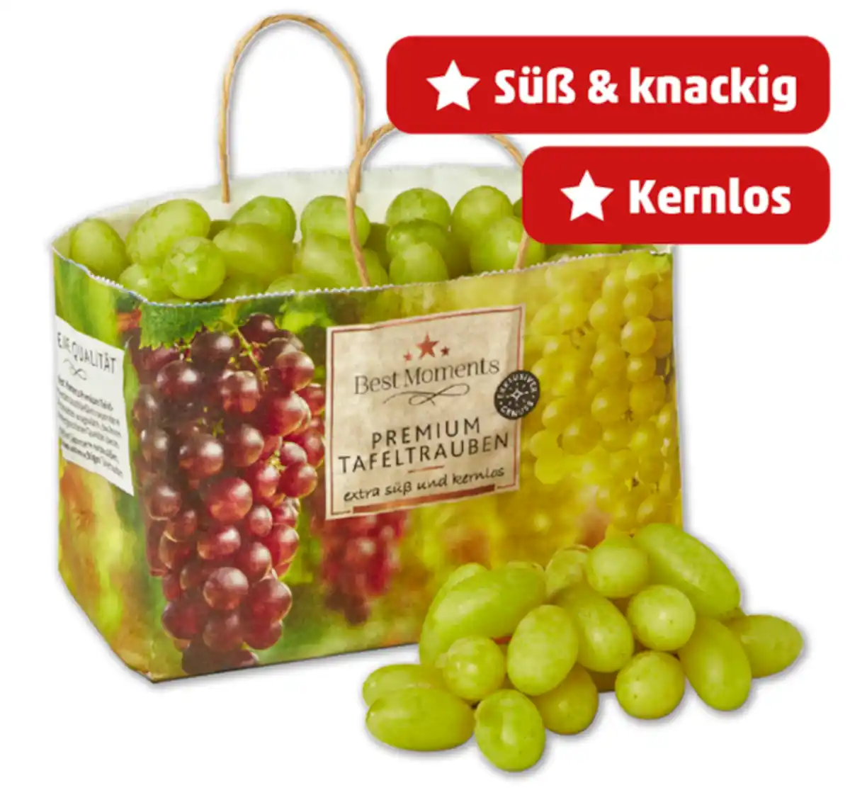 Bild 1 von BEST MOMENTS Helle kernlose Tafeltrauben