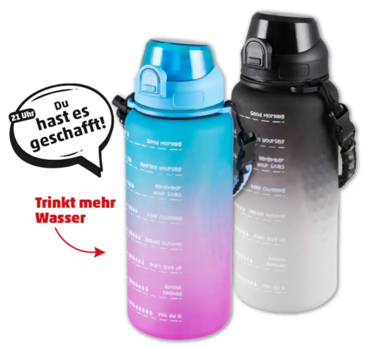 Bild 1 von HEDURA Motivationstrinkflasche*