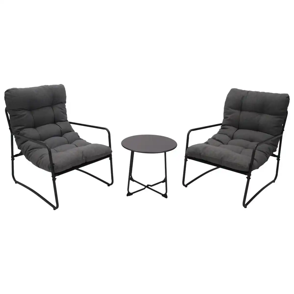 Bild 1 von Loungeset 3-teilig, Stahl anthrazit