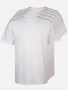 Herren Shirt im 5er Pack Weiß